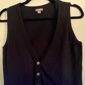 J. Jill. Vest. Size M. Black. EUC.
